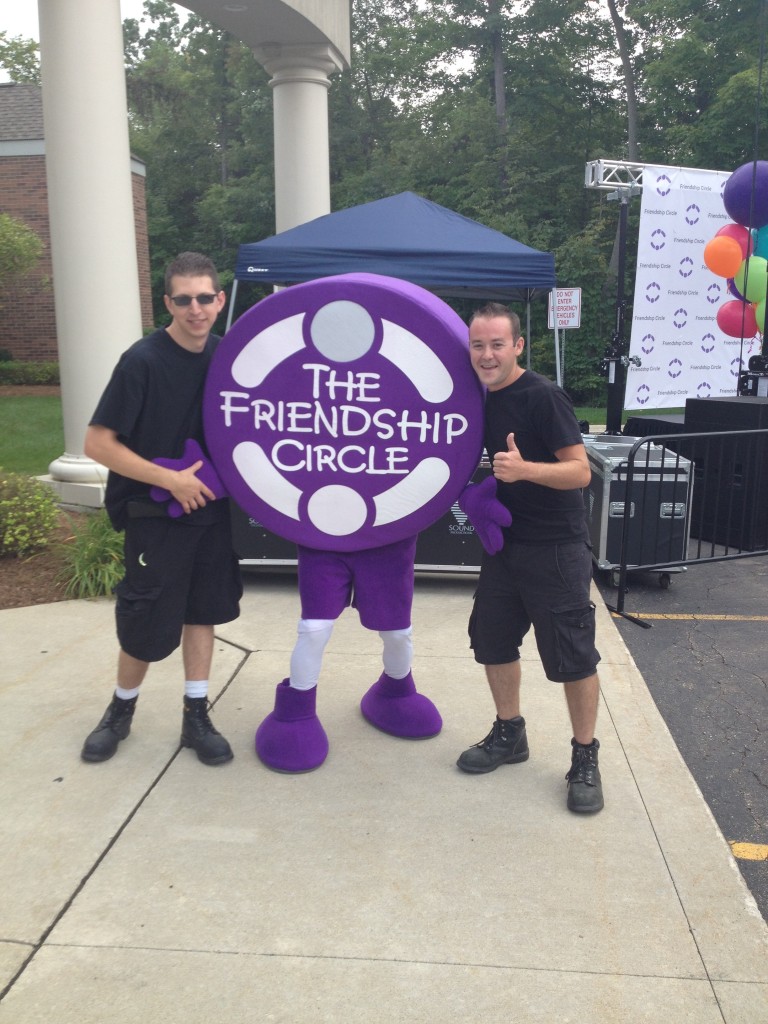 Aaron, Brandon and Magnet Man at the Walk4Friendship 2014