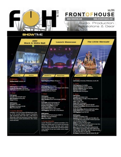 FOH Showtime Feature 2015